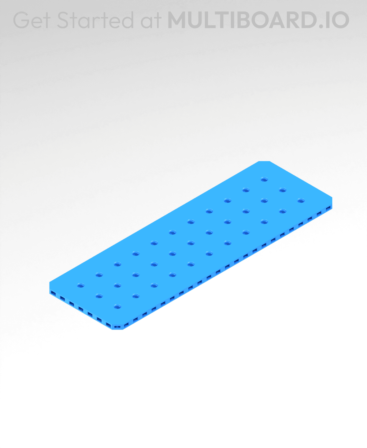 12x4 MU Mid Density Small Thread Plate - 3D model by Multiboard on Thangs