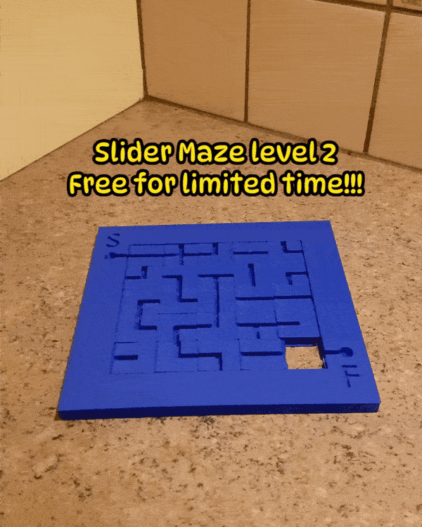 Level 2 Maze Slider Maze Level 2 - ultimate sliding puzzle - 3D model by ...