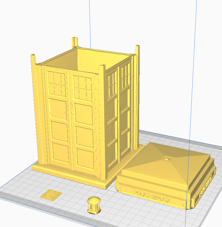 Time Machine Blue Tardis time machine (blue box) - 3D model by GALAXIARUM 3D on Thangs ...