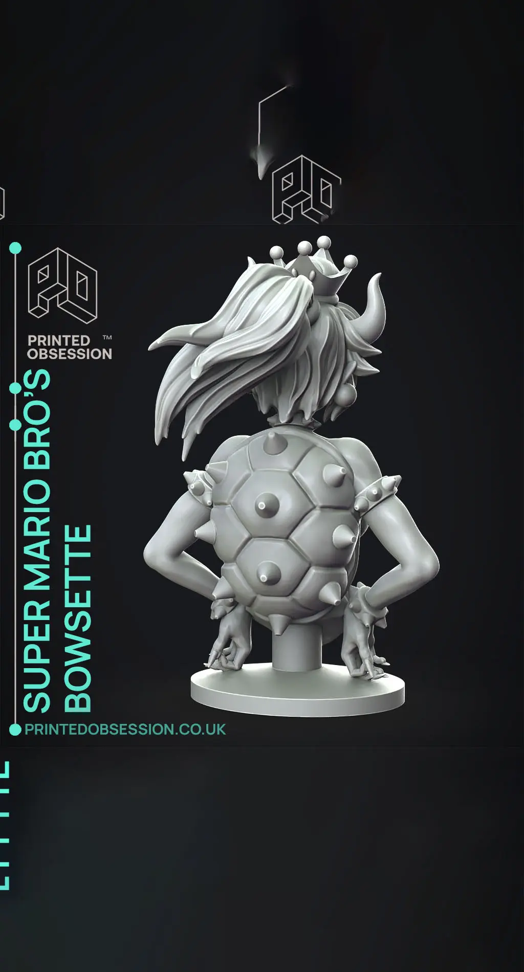 Bowsette R3 Bowsette - Super Mario Bro's - Fan Art - 3D model by printedobsession ...