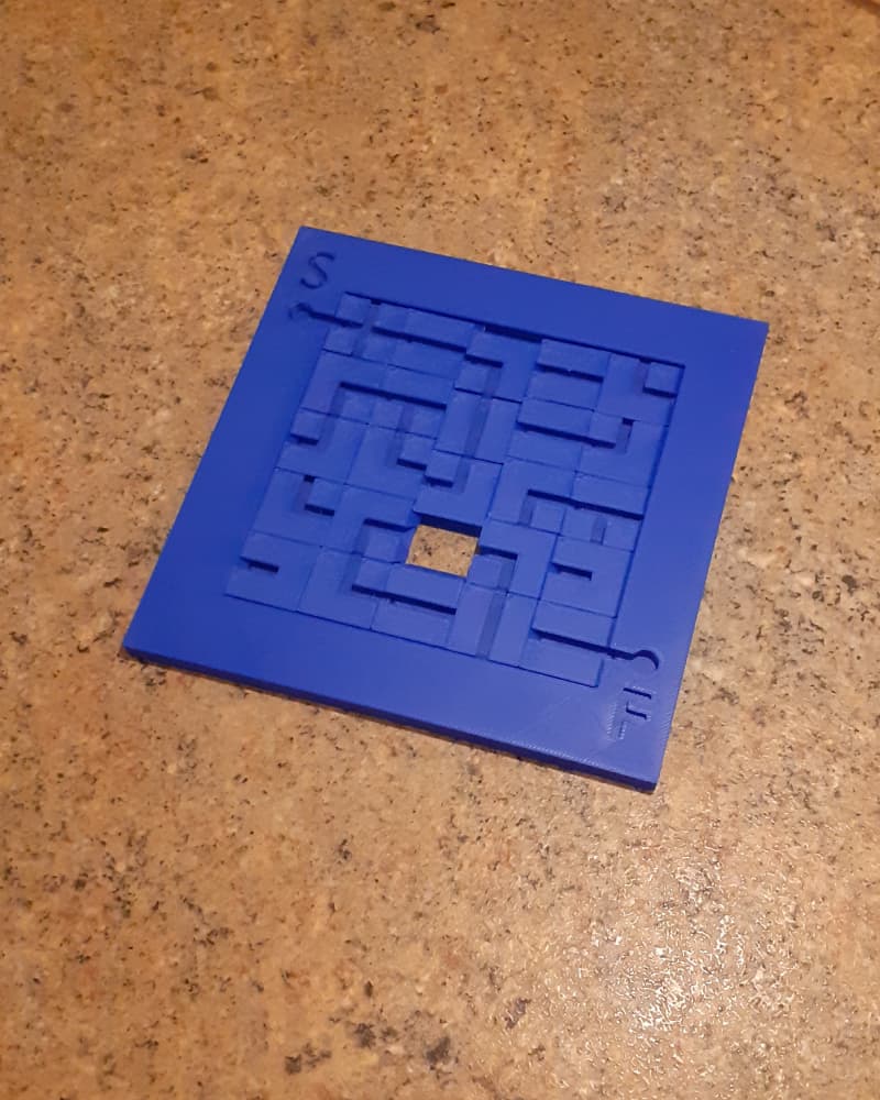 Level 2 Maze Slider Maze Level 2 - ultimate sliding puzzle - 3D model by ...