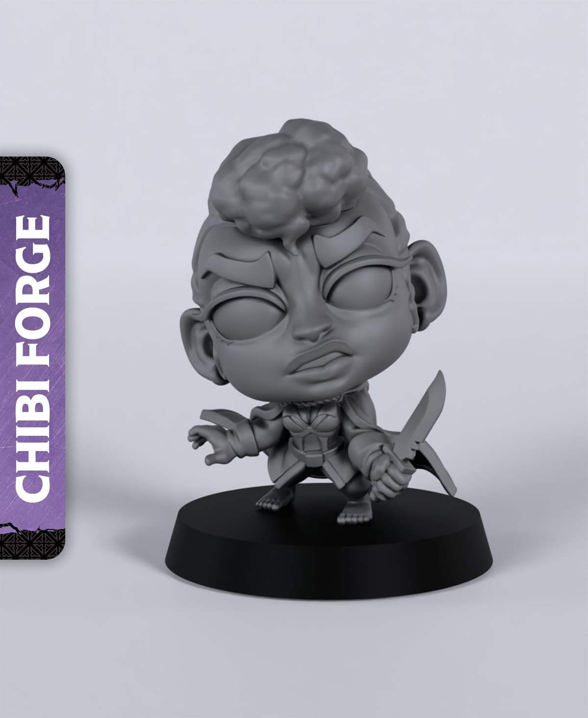Dnd Rouge Chibi Chibi Female Halfling Rogue - With Free Dragon - 5e DnD Inspired for ...