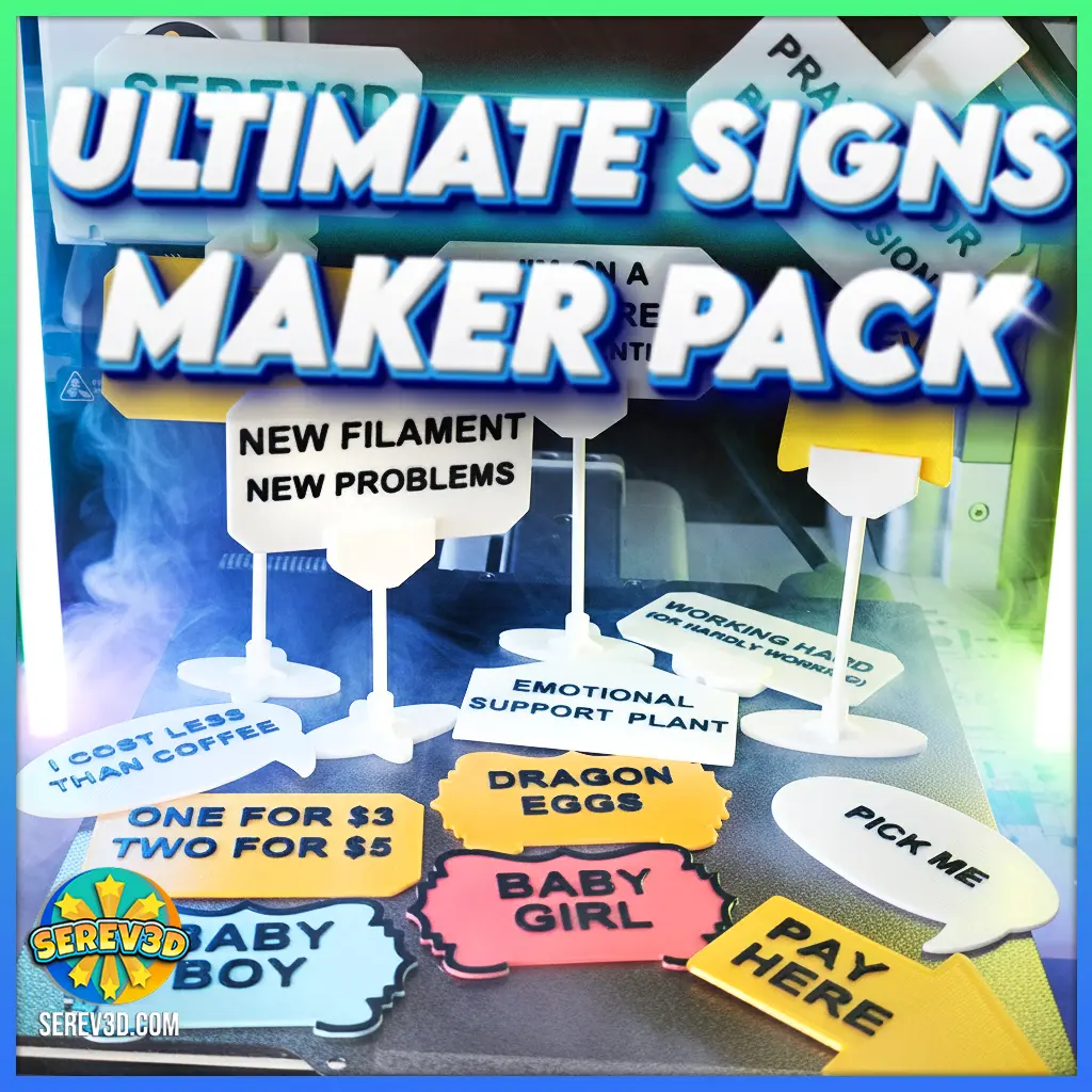 Sign Maker Vector Ultimate Signs Maker - Custom 3D Printable Signs & Labels with Magnet ...