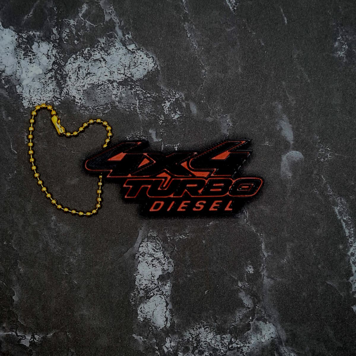 Deisel Turbo Key Chain 4x4 Turbo Diesel Keychain - 3D model by JCreateNZ on Thangs