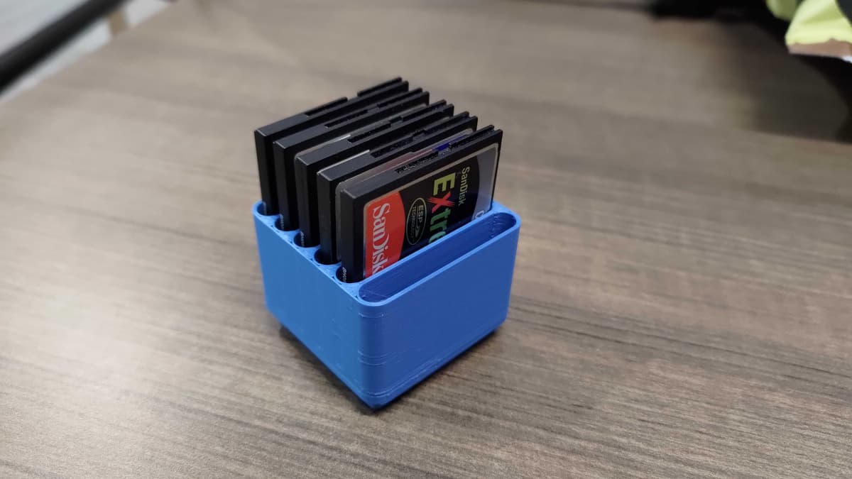 Flashcard Holder Example Gridfinity Compact Flash Card Holder - 3D model by jjfoerch on Thangs
