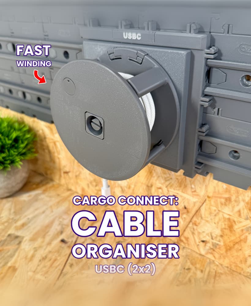 Cable Container Designs Cargo Containers - 1x1 (Mini Modular Storage) - 3D model by Play ...