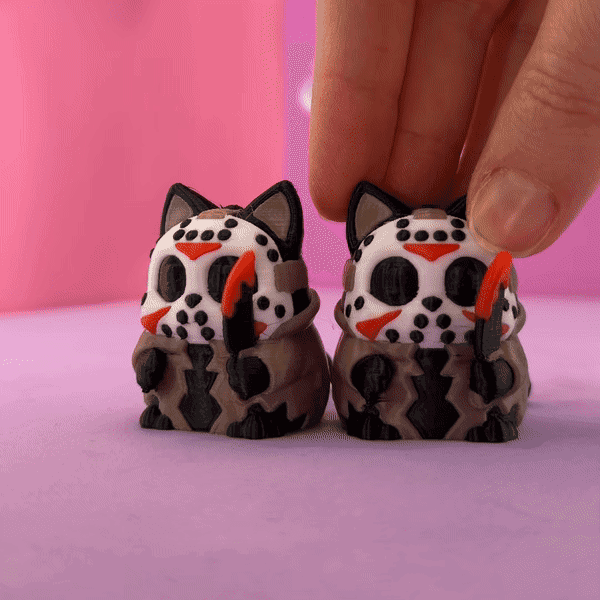 KittyCat Slasher - Articulated Masked Cat Keychain | Multicolor KittyCat Slasher - Articulated Masked Cat Keychain | Multicolor