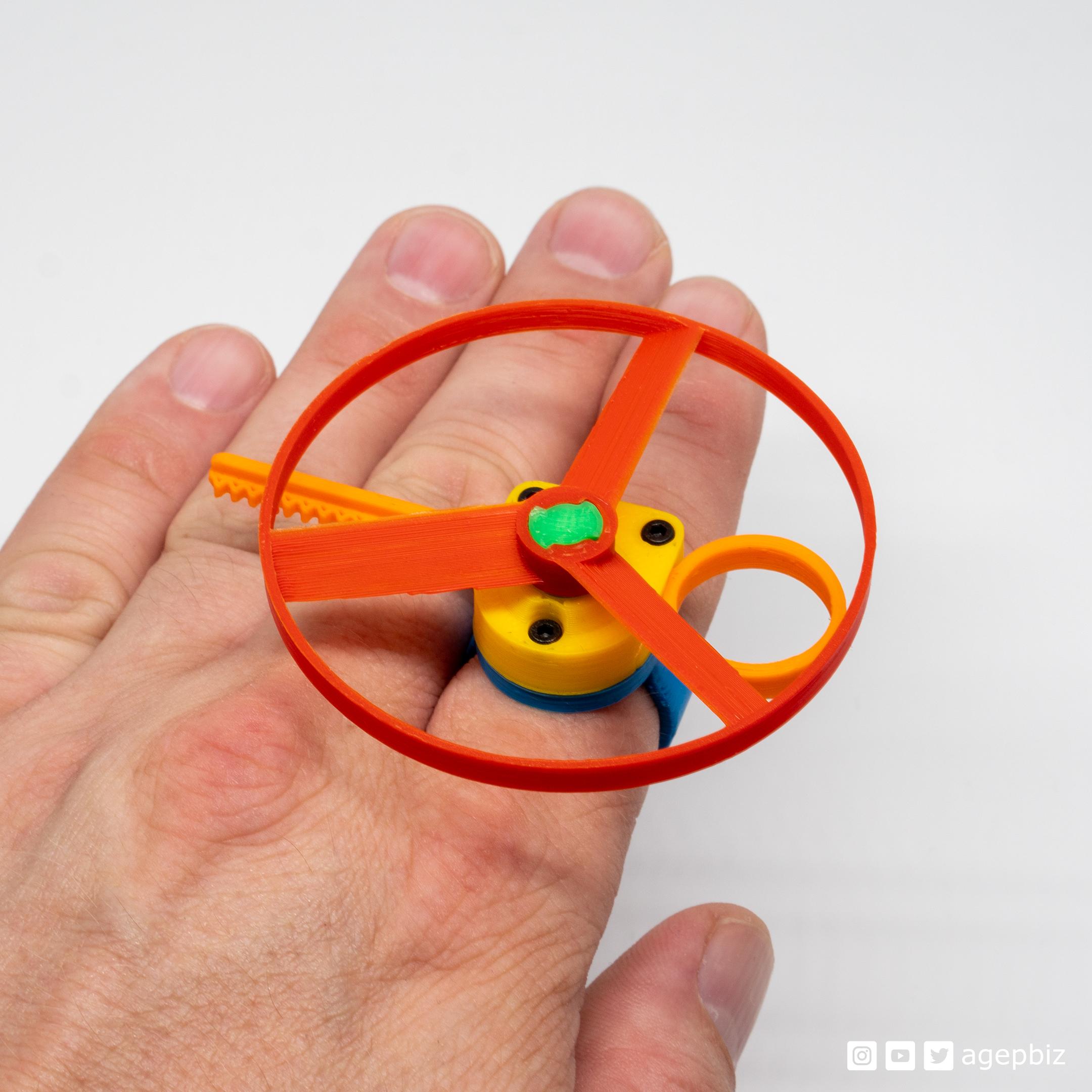 Pull Copter Finger Ring 3d model