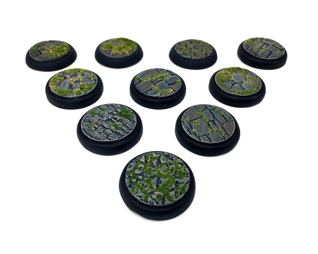 25mm Stone, Recessed Miniature Bases 3d model