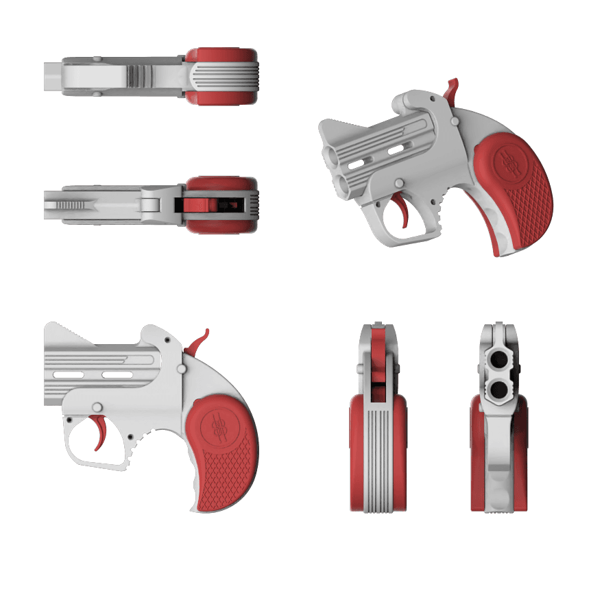MAMA BEAR GUN REPLICA 3d model
