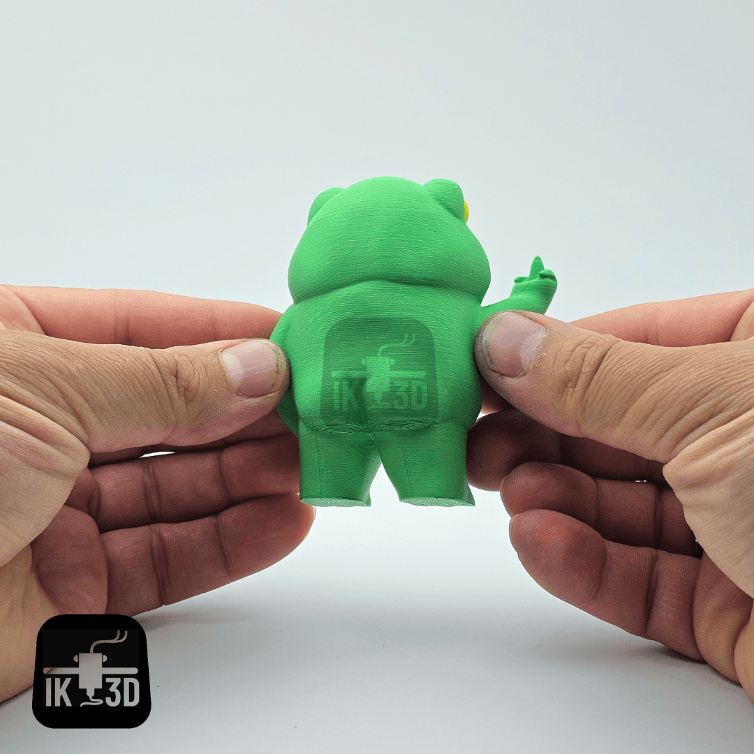 Middle Finger and Arms Down Frog With A Butt Figurine / 3MF Included / No Supports 3d model