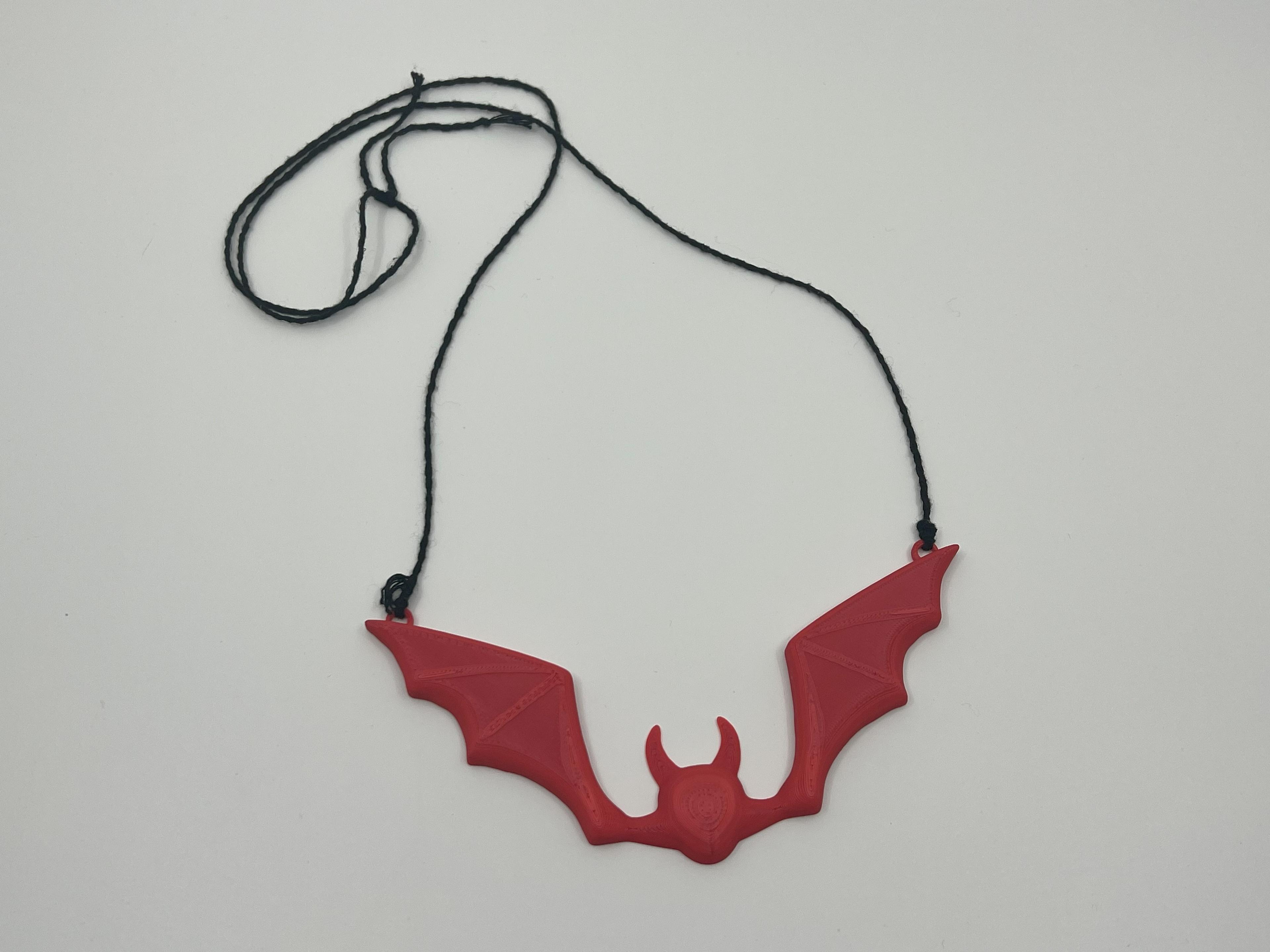Bat Pendant (repaired).stl 3d model