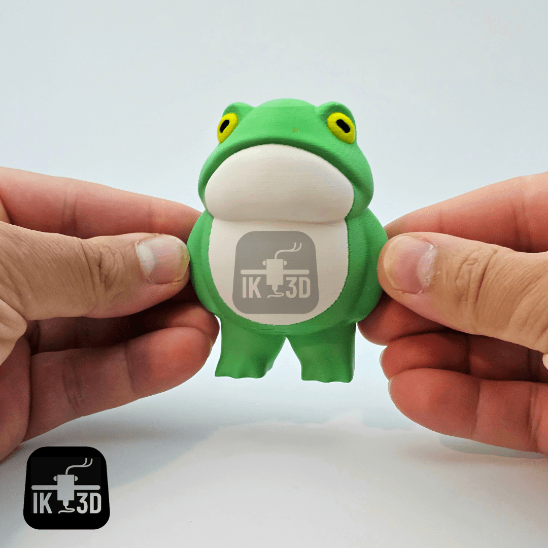 Middle Finger and Arms Down Frog With A Butt Figurine / 3MF Included / No Supports 3d model