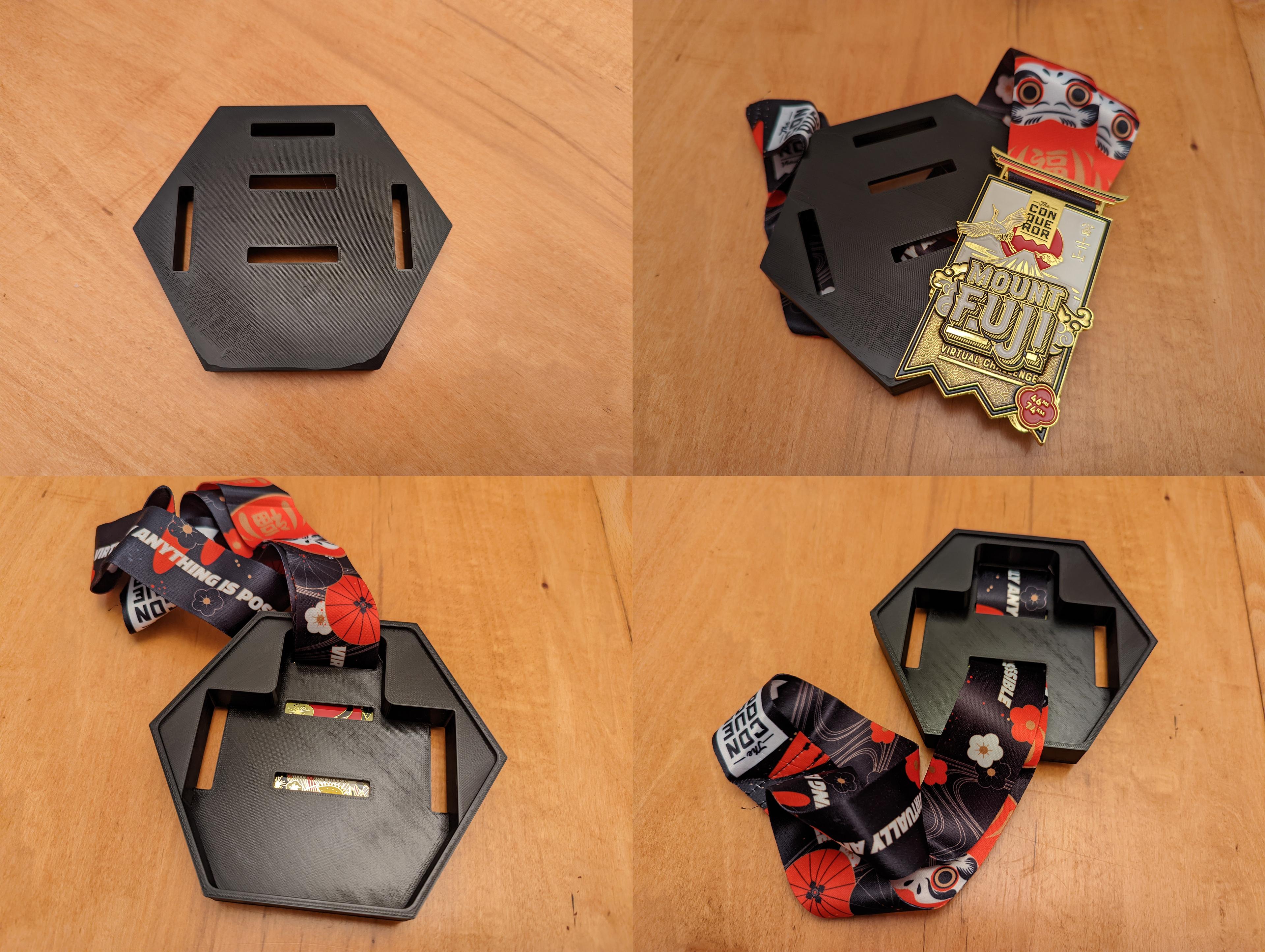 Sport Medal Honeycomb Display Plaque 3d model