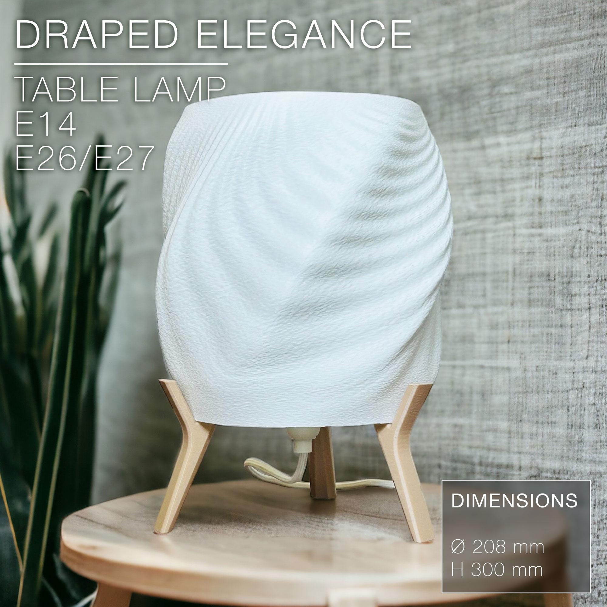DRAPED ELEGANCE | Table Lamp 3d model