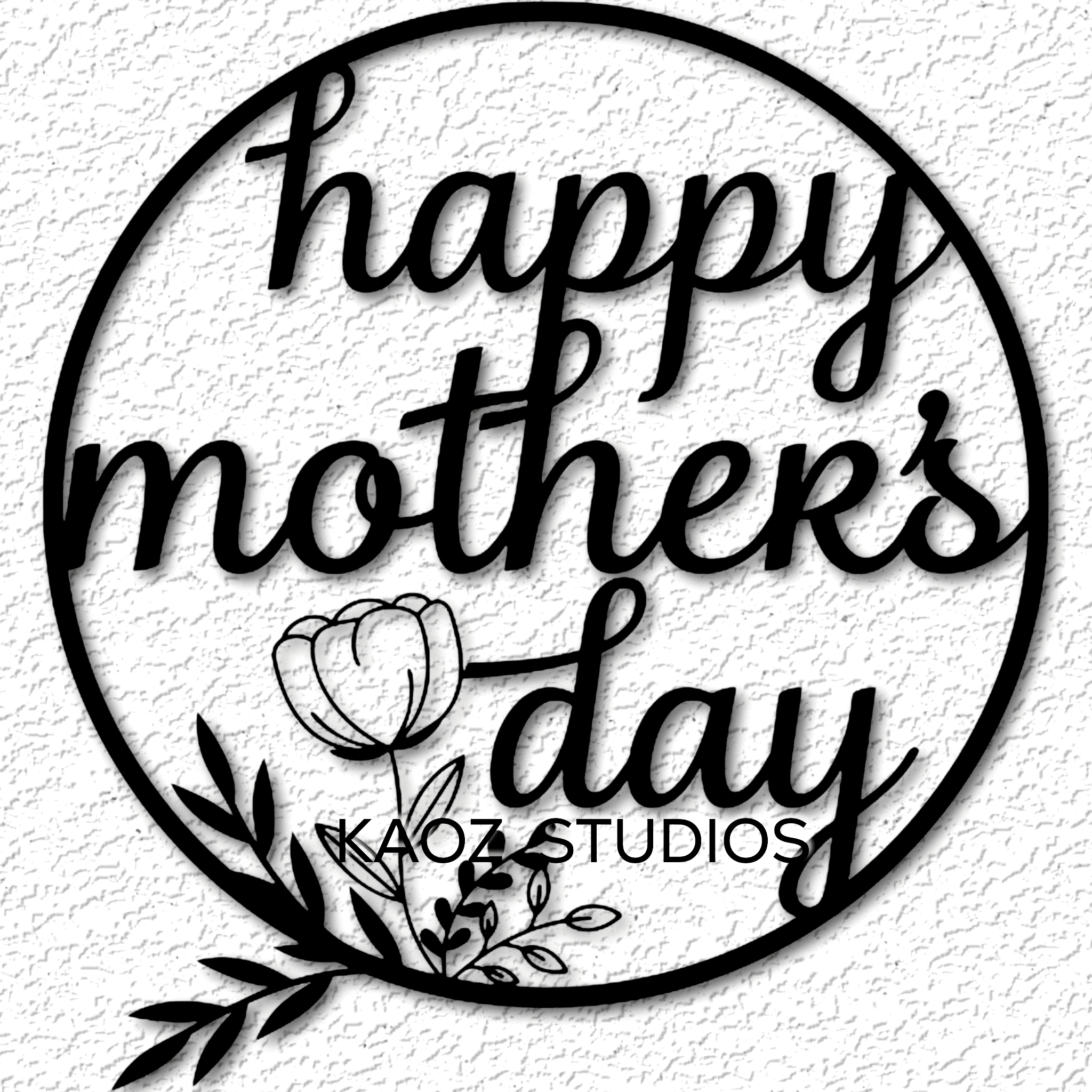 happy mothers day wall art mom wall decor 3d model