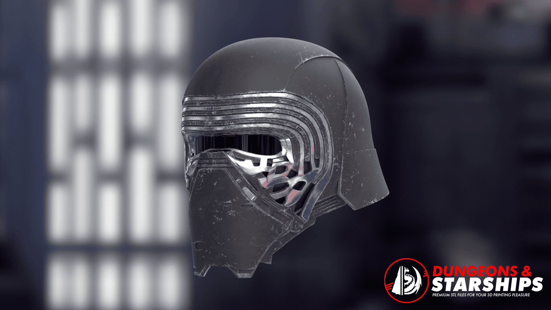 Kylo Ren Helmet - The Force Awakens 3d model