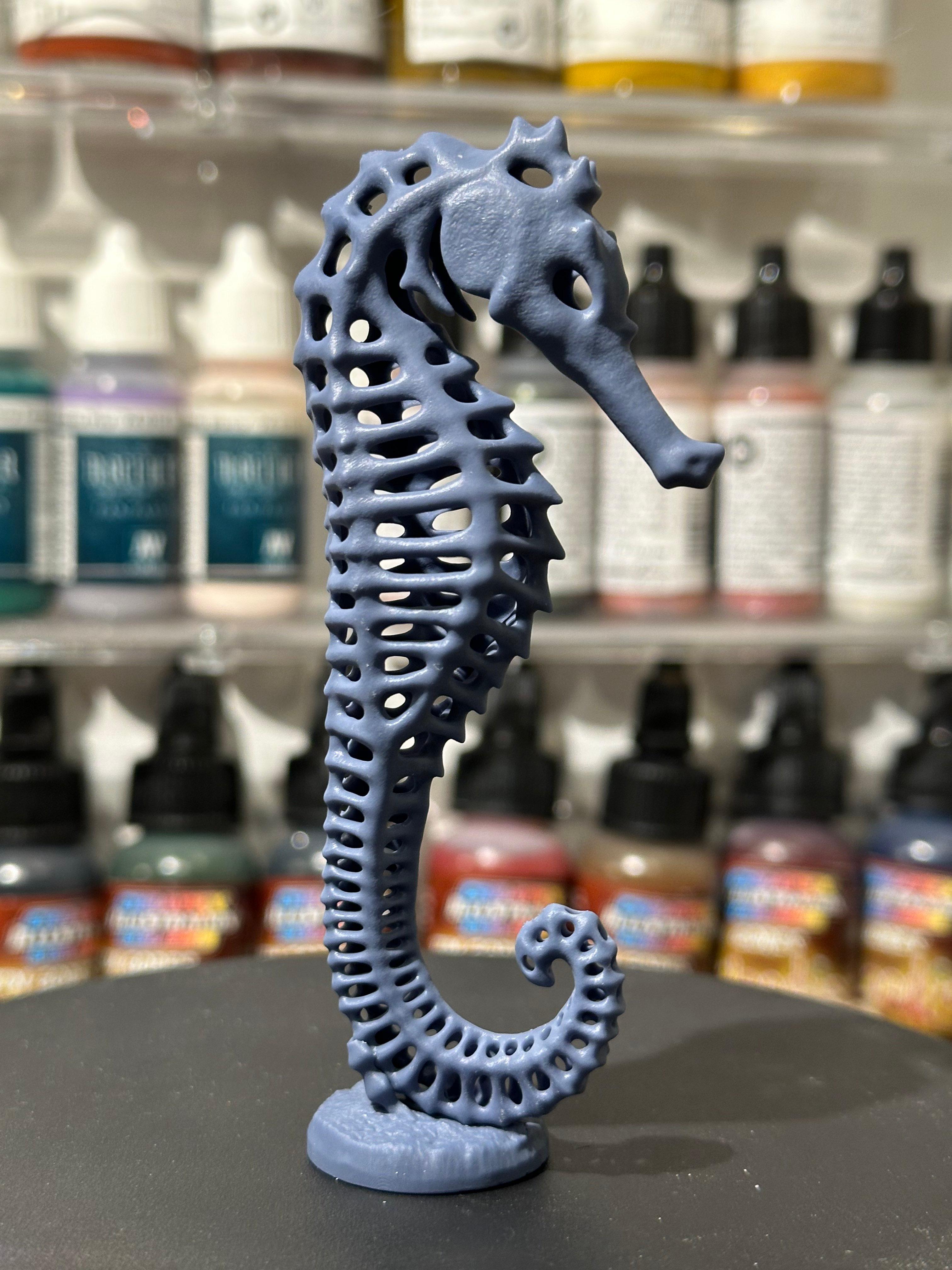 Seahorse Exoskeleton with Base 3d model
