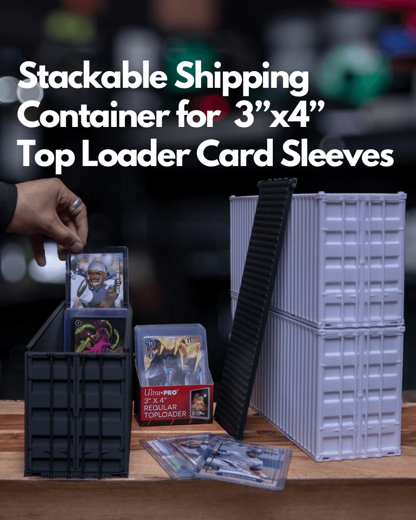 Stackable Container for 3"x4" Top Loader Card Sleeves 3d model