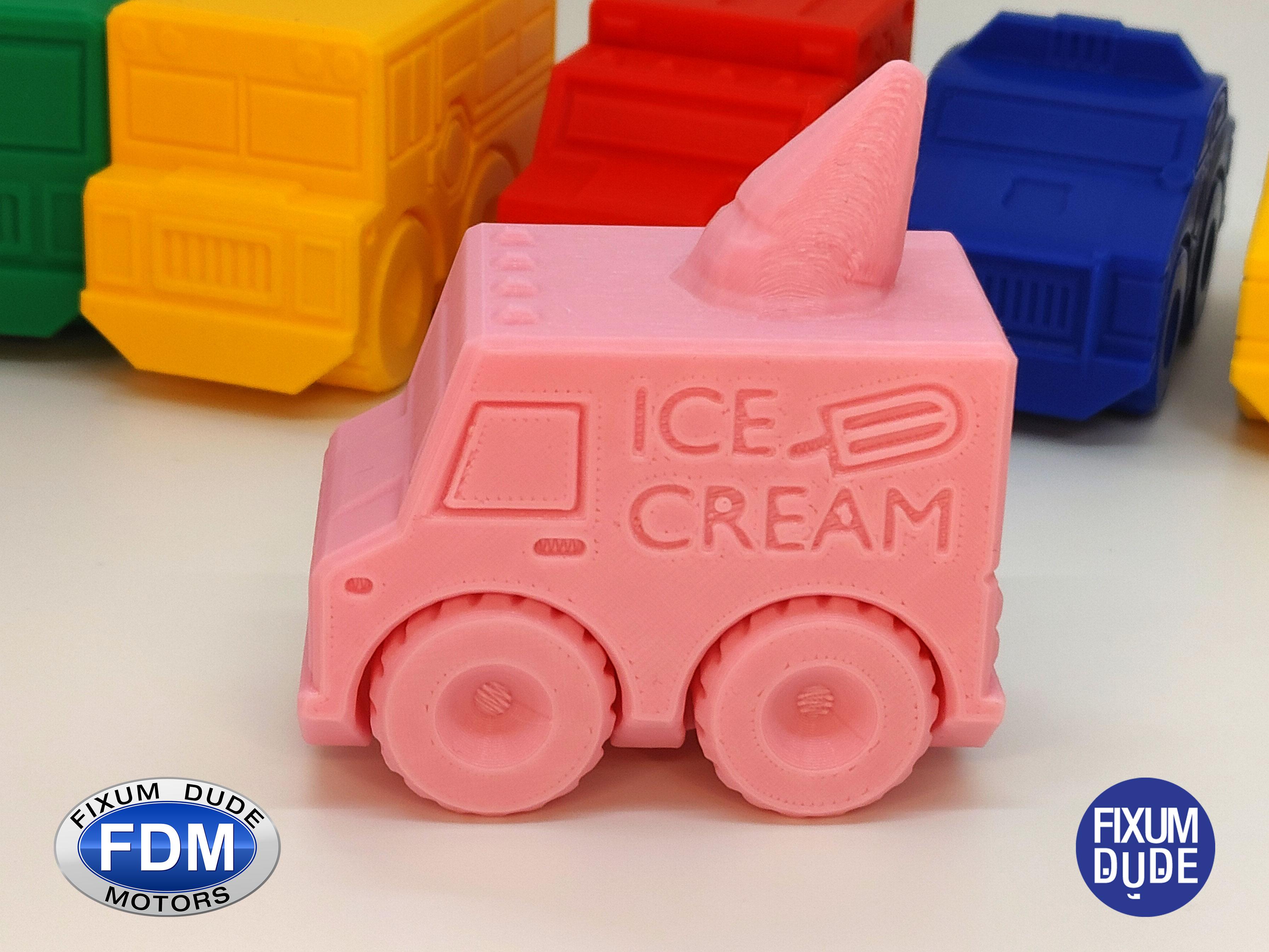 Fixum Dude Motors PiP Ice Cream Truck 3d model