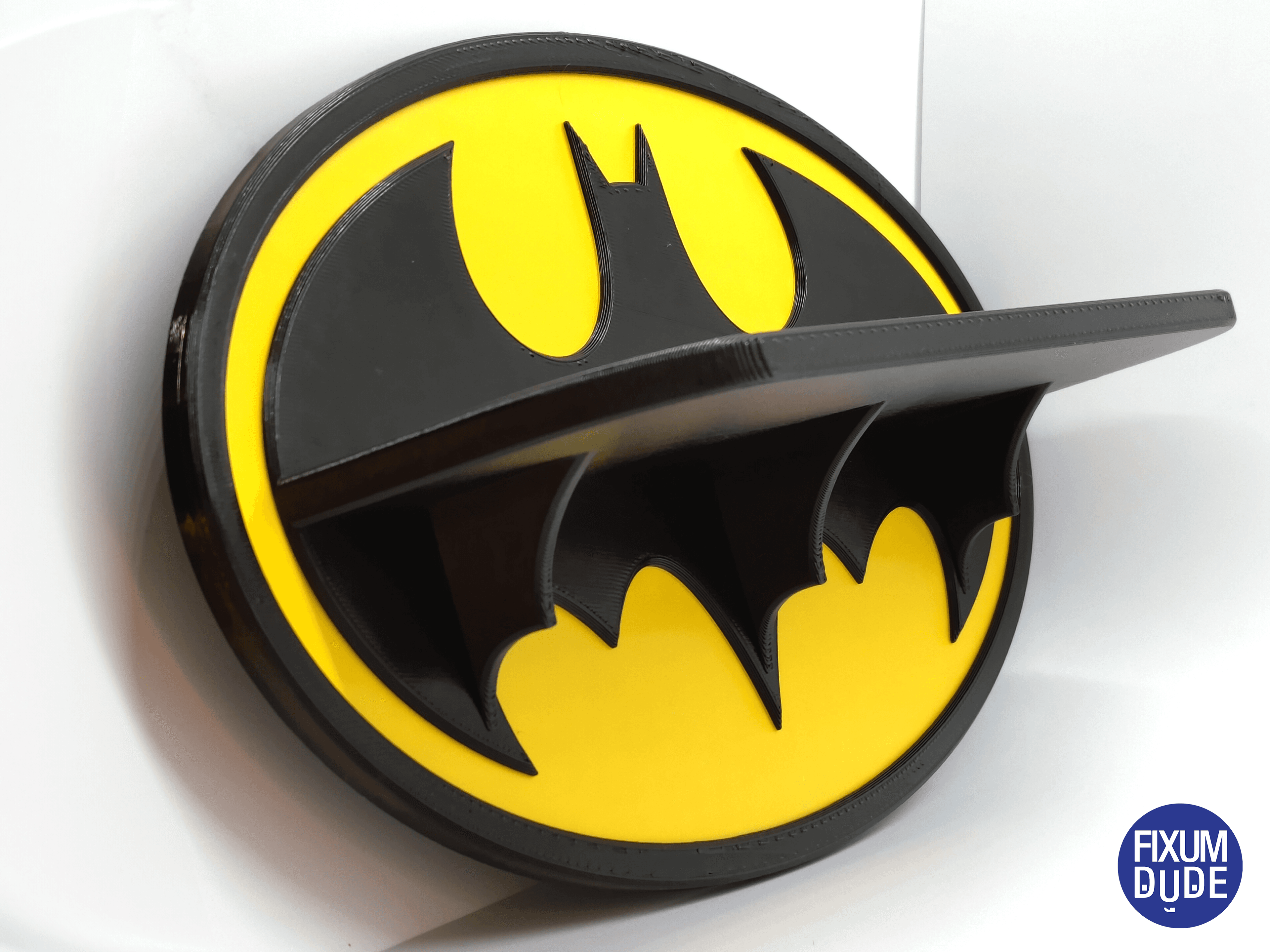 Batman Yellow Oval Bat Symbol Shelf 3d model