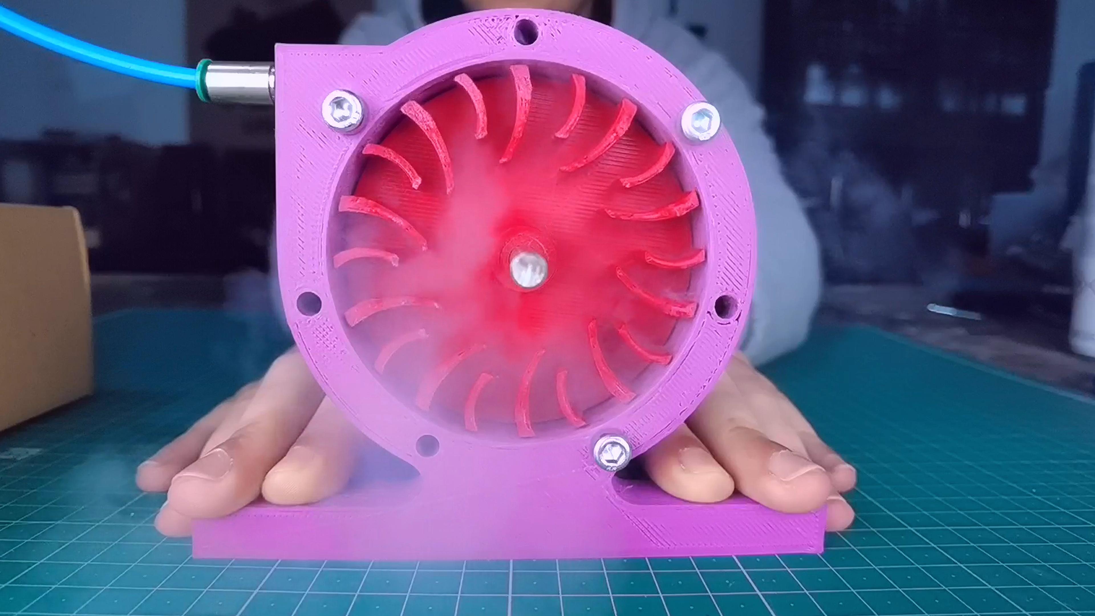 Steam Turbine 3D Printed 3d model