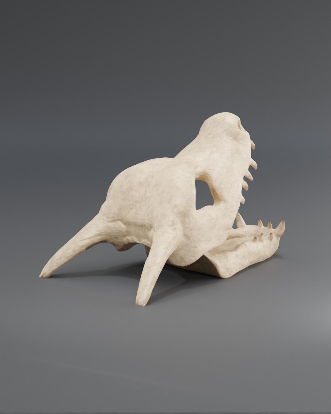 Charizard Skull Dice Tower - Fan Art 3d model