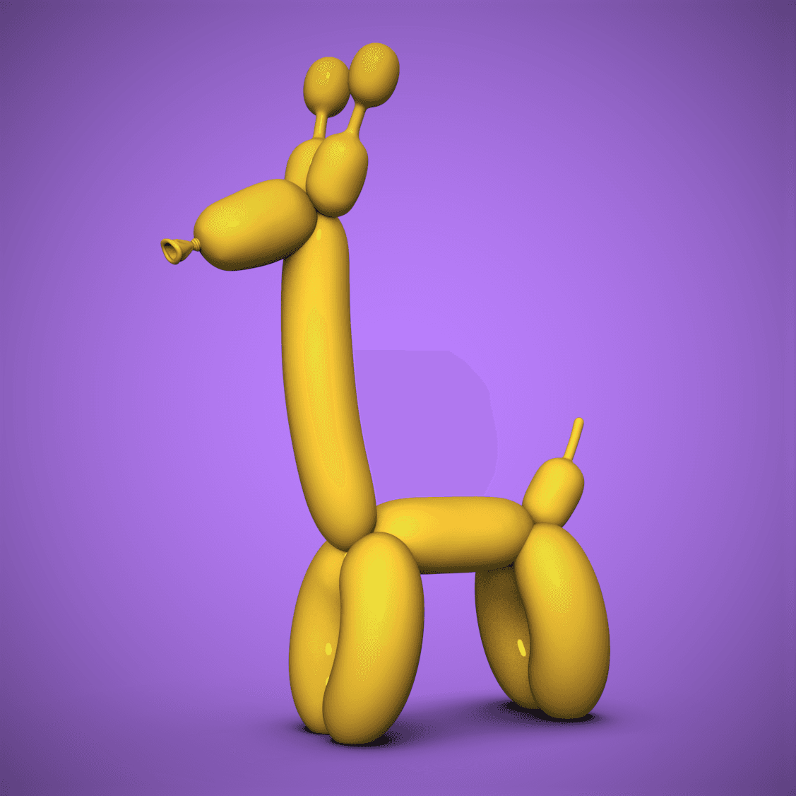 Balloon Giraffe 3d model