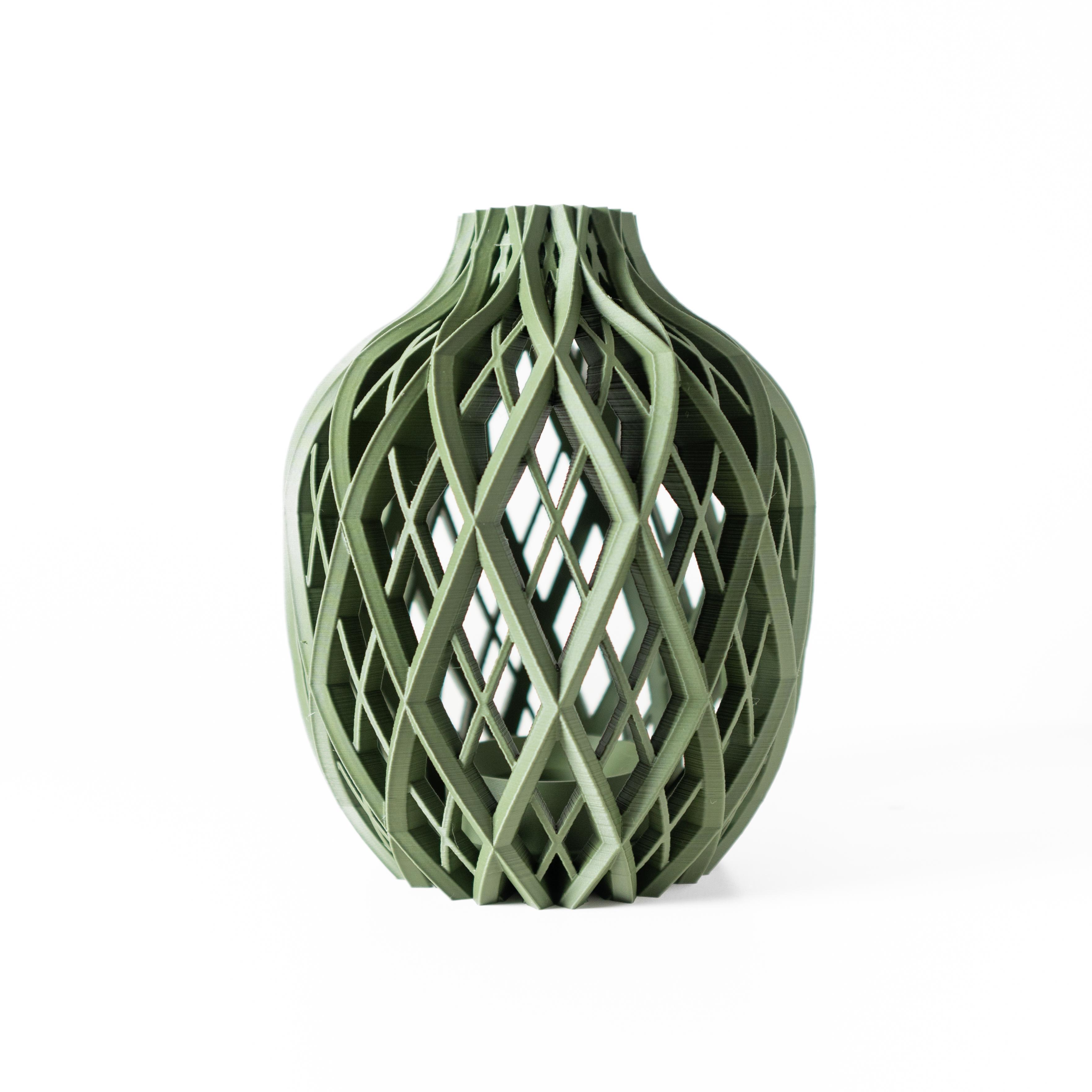 The Noki Vase, Modern and Unique Home Decor for Dried and Preserved Flower Arrangement  | STL File 3d model