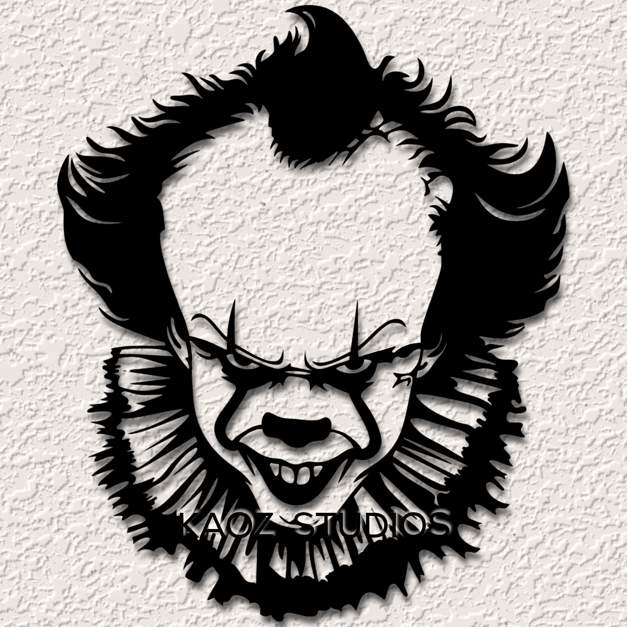pennywise wall art horror wall decor mean clown decoration 3d model