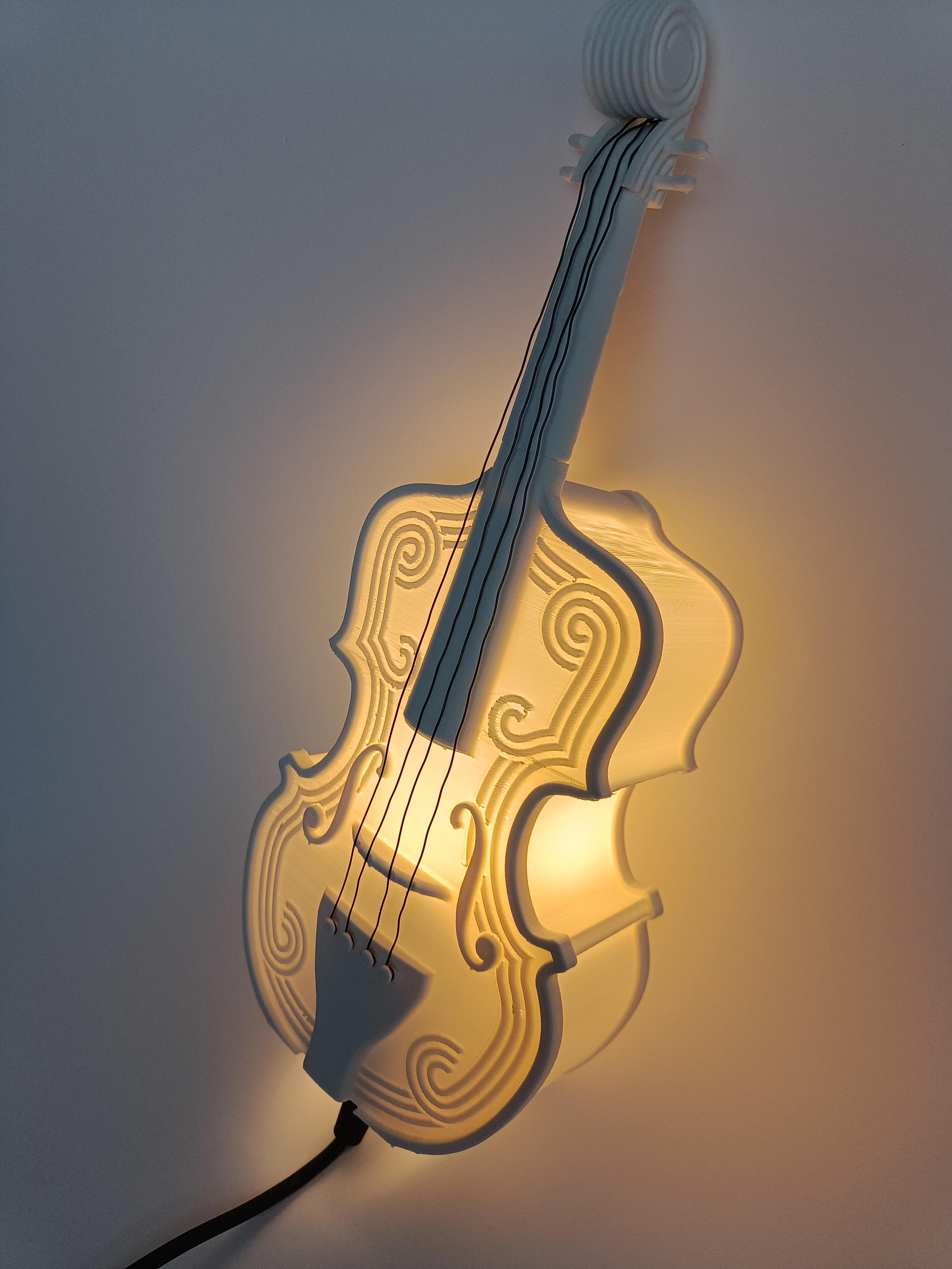 Violin Lamp 3d model