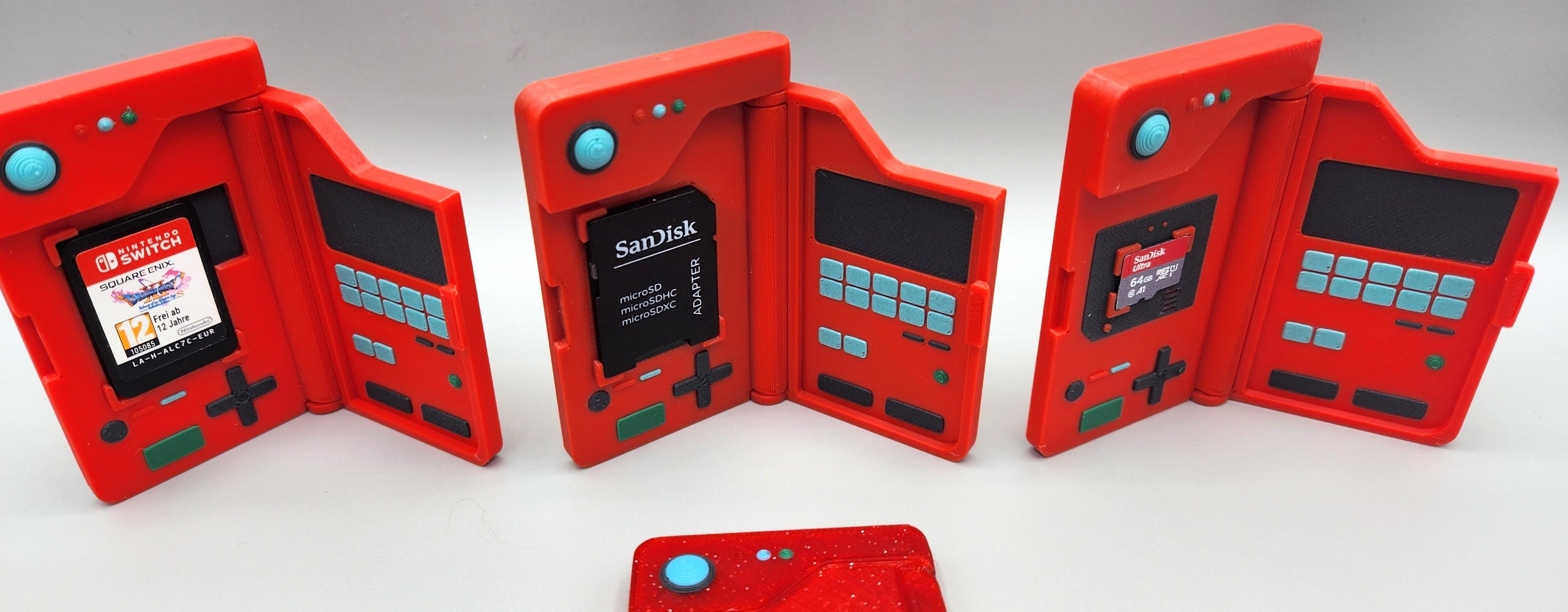 POKEMON - POKEDEX - SD, MICRO SD & NINTENDO SWITCH CARD HOLDERS 3d model