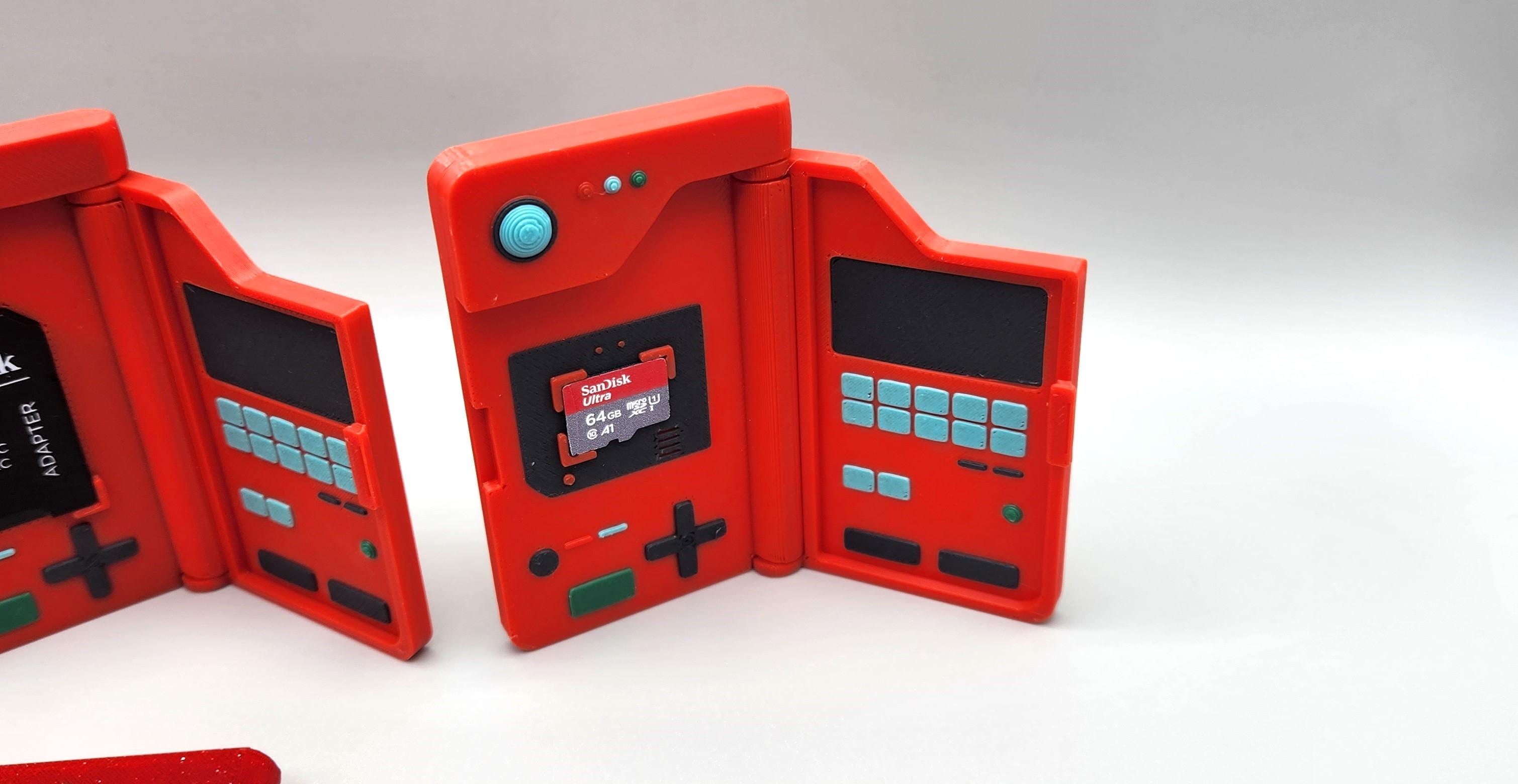 POKEMON - POKEDEX - SD, MICRO SD & NINTENDO SWITCH CARD HOLDERS 3d model