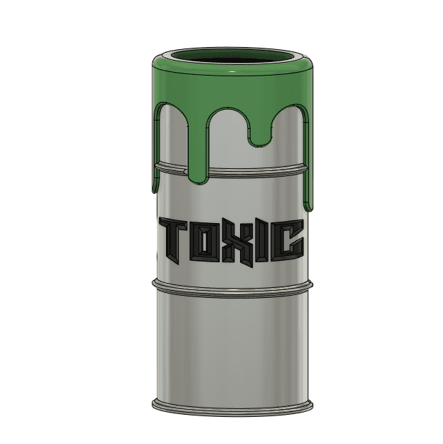 Toxic Sludge Barrel Lighter Sleeve 3d model