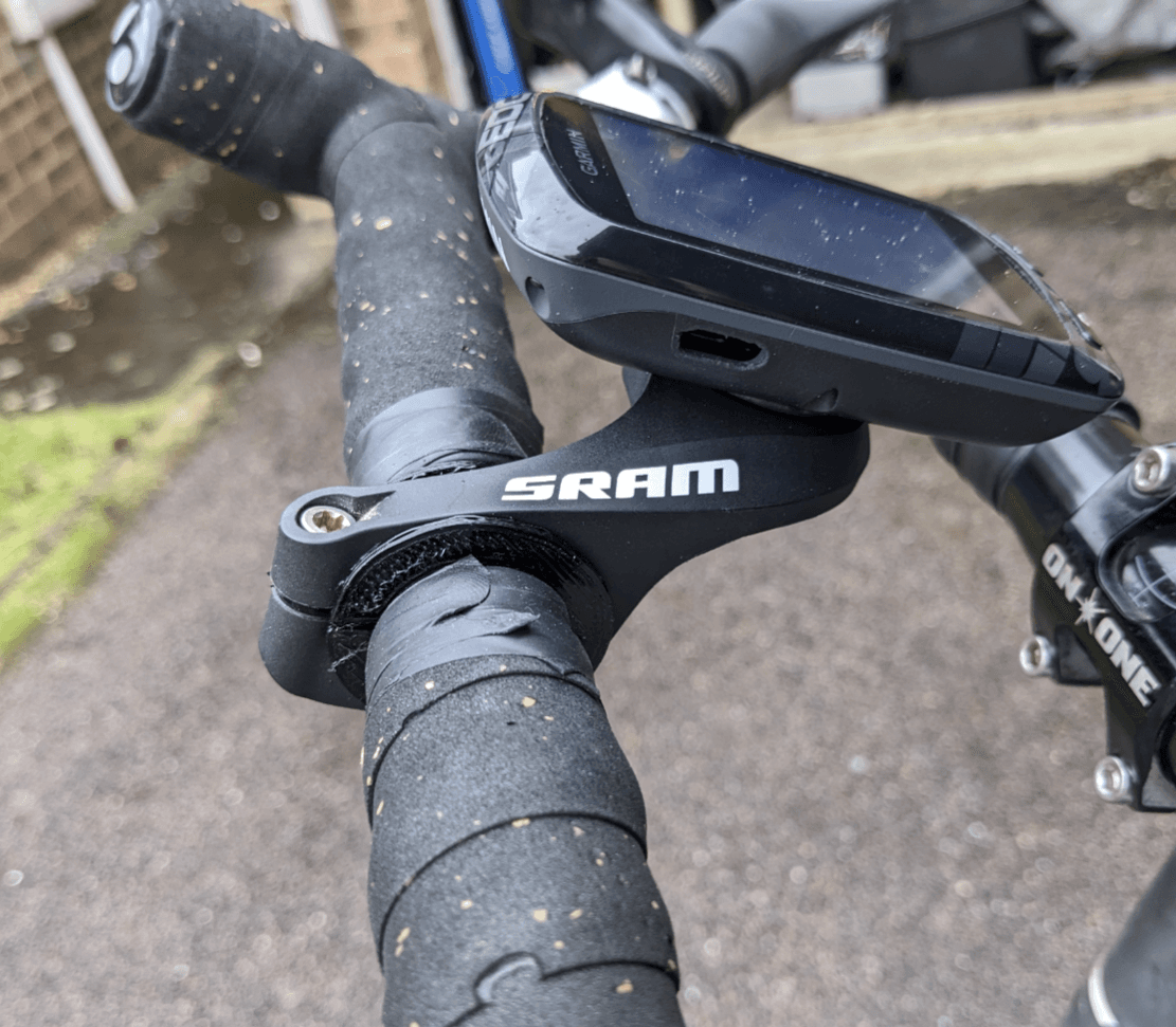Handlebar spacer for SRAM Garmin mount 3d model