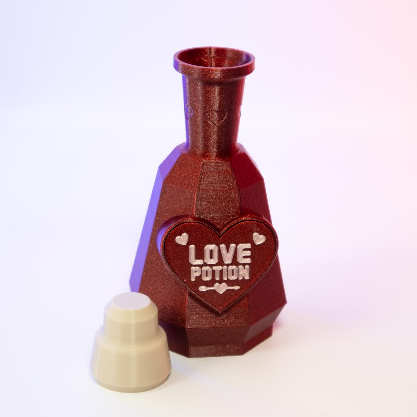 Love Potion Bottle - secret stash container 3d model