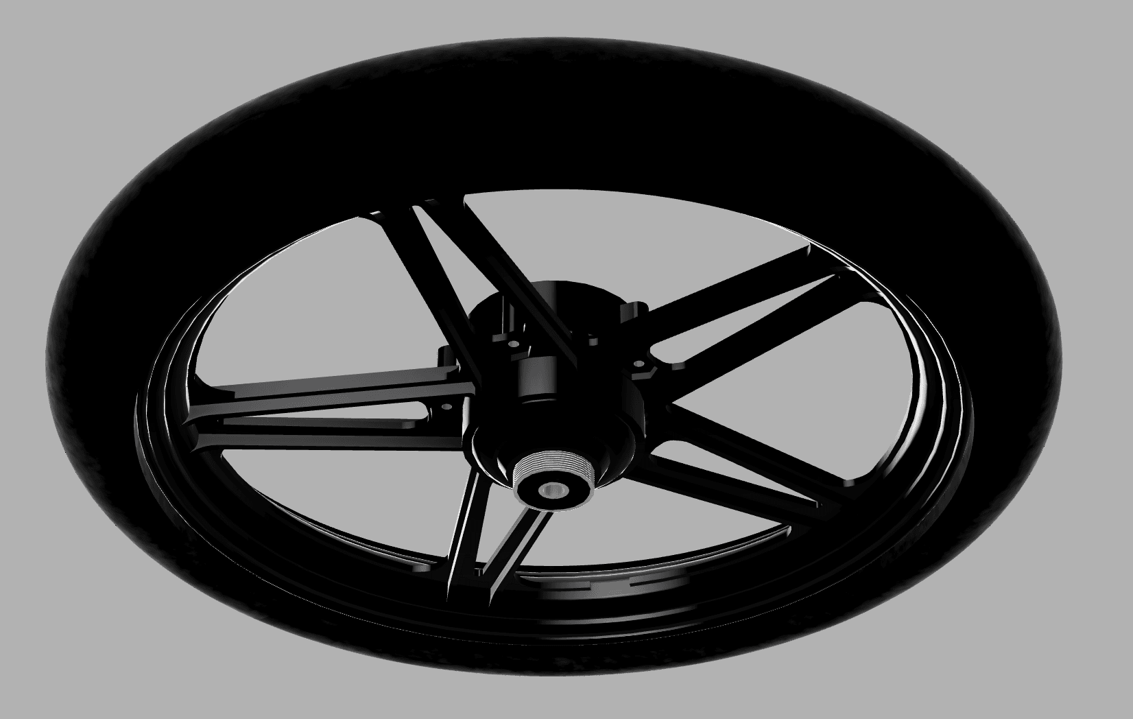 Moped Wheel 3d model