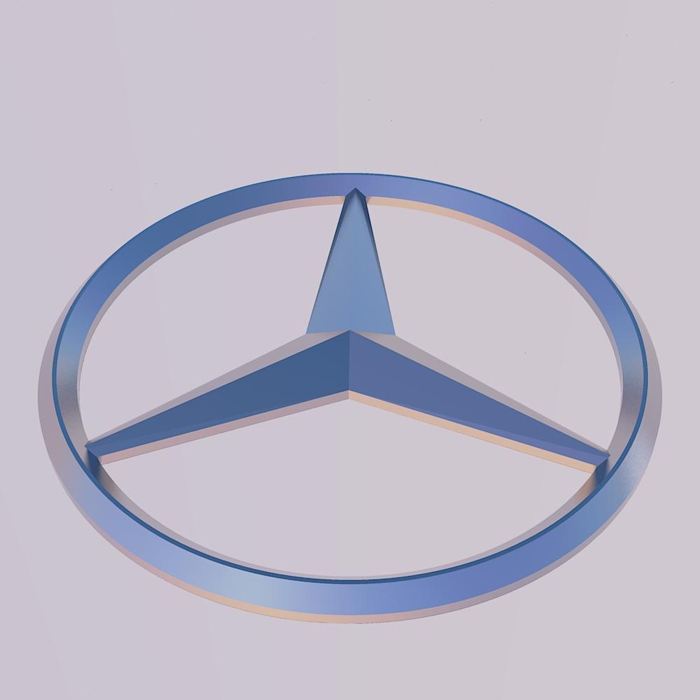 Mercedes Benz Logo 3d model