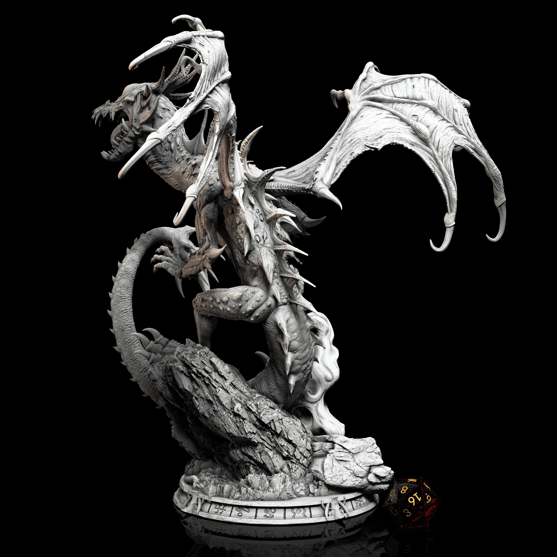 The Nothic Dragon (80mm) 3d model