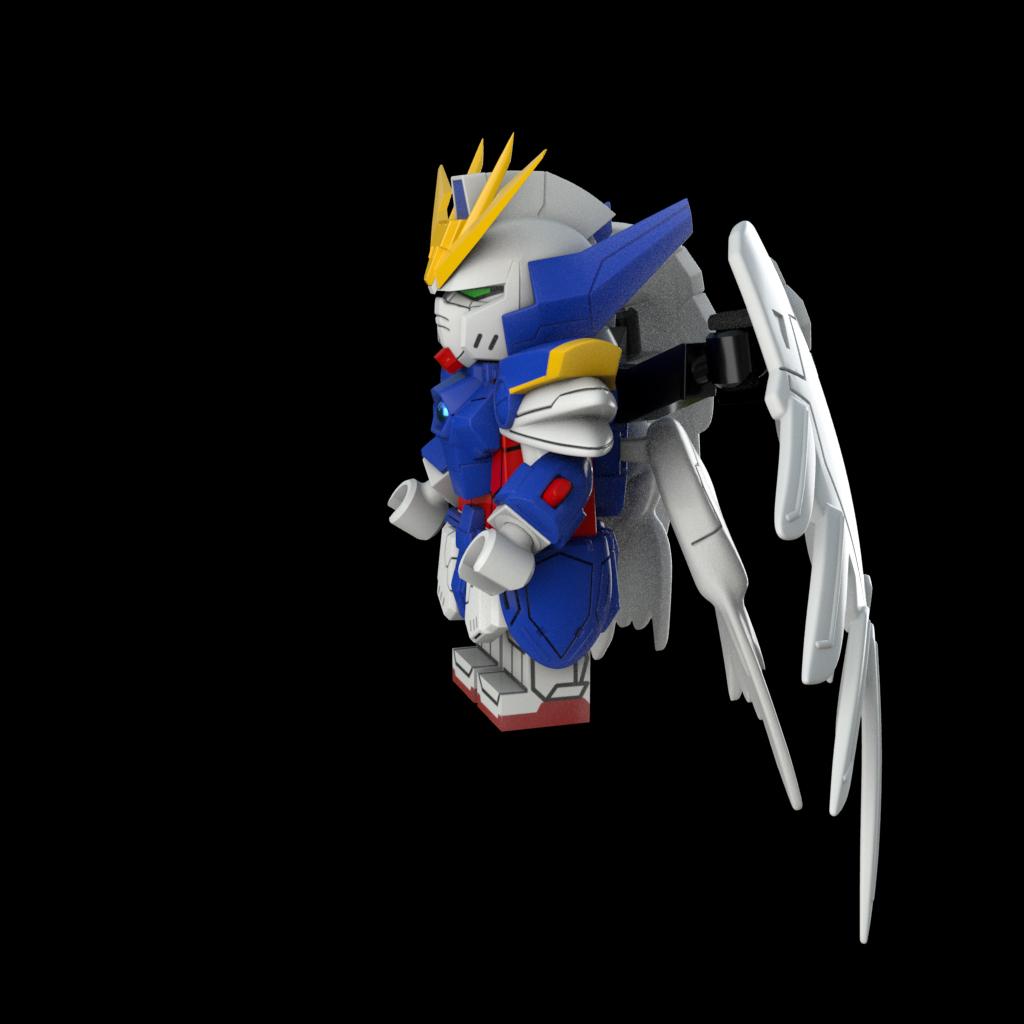 LEGO Gundam Wing 3d model