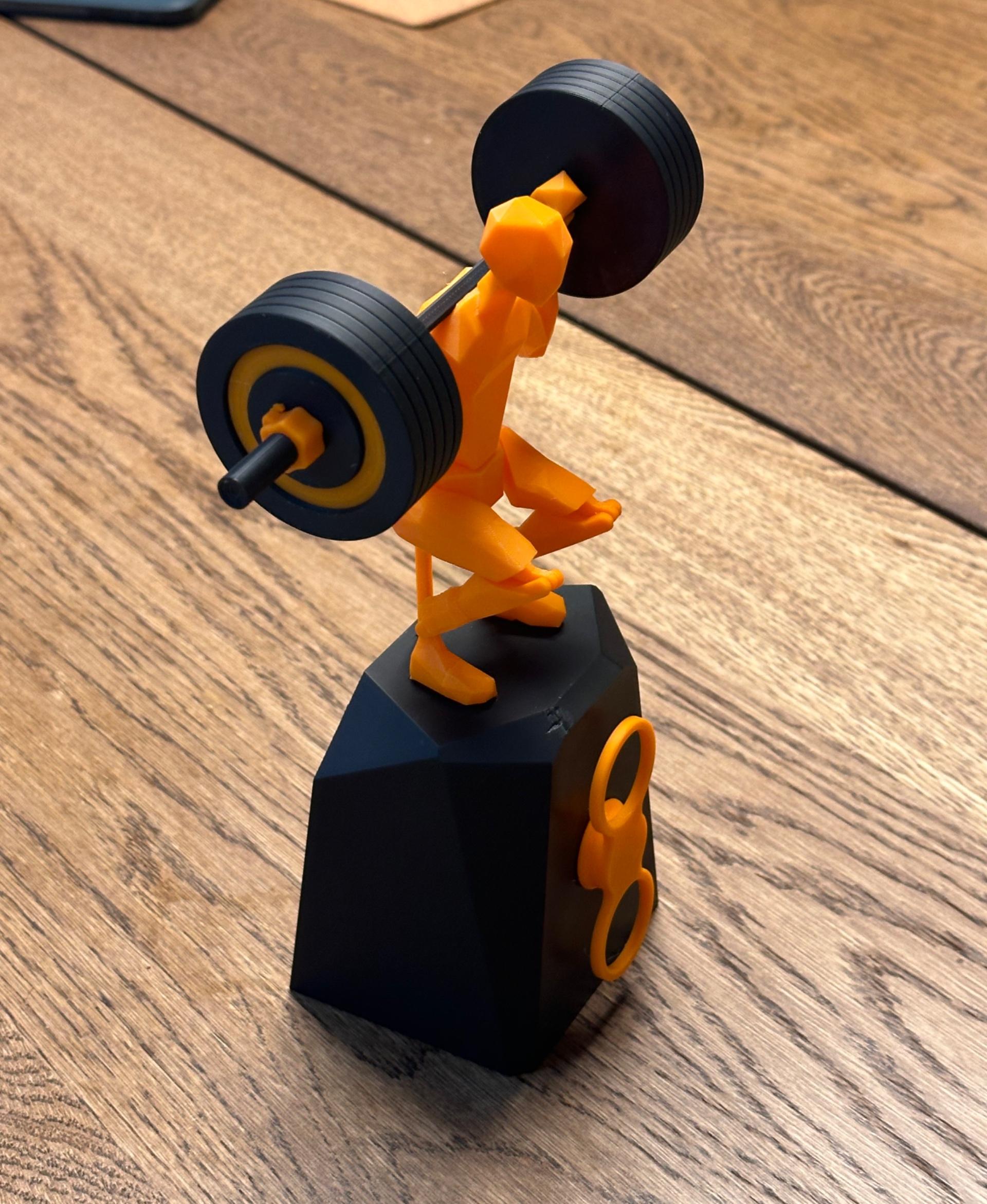 Squat Automata - Moving Sculpture - Printed on ender 3 in sunlu pla
Very fun model , really like it!  - 3d model