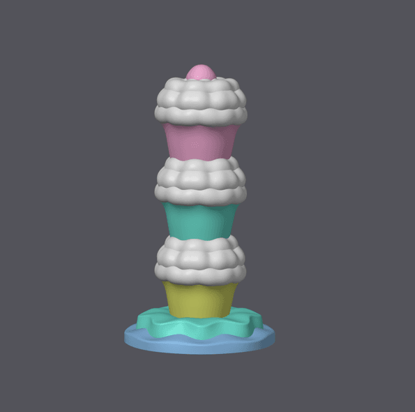 Sweettooth Cupcake 3d model