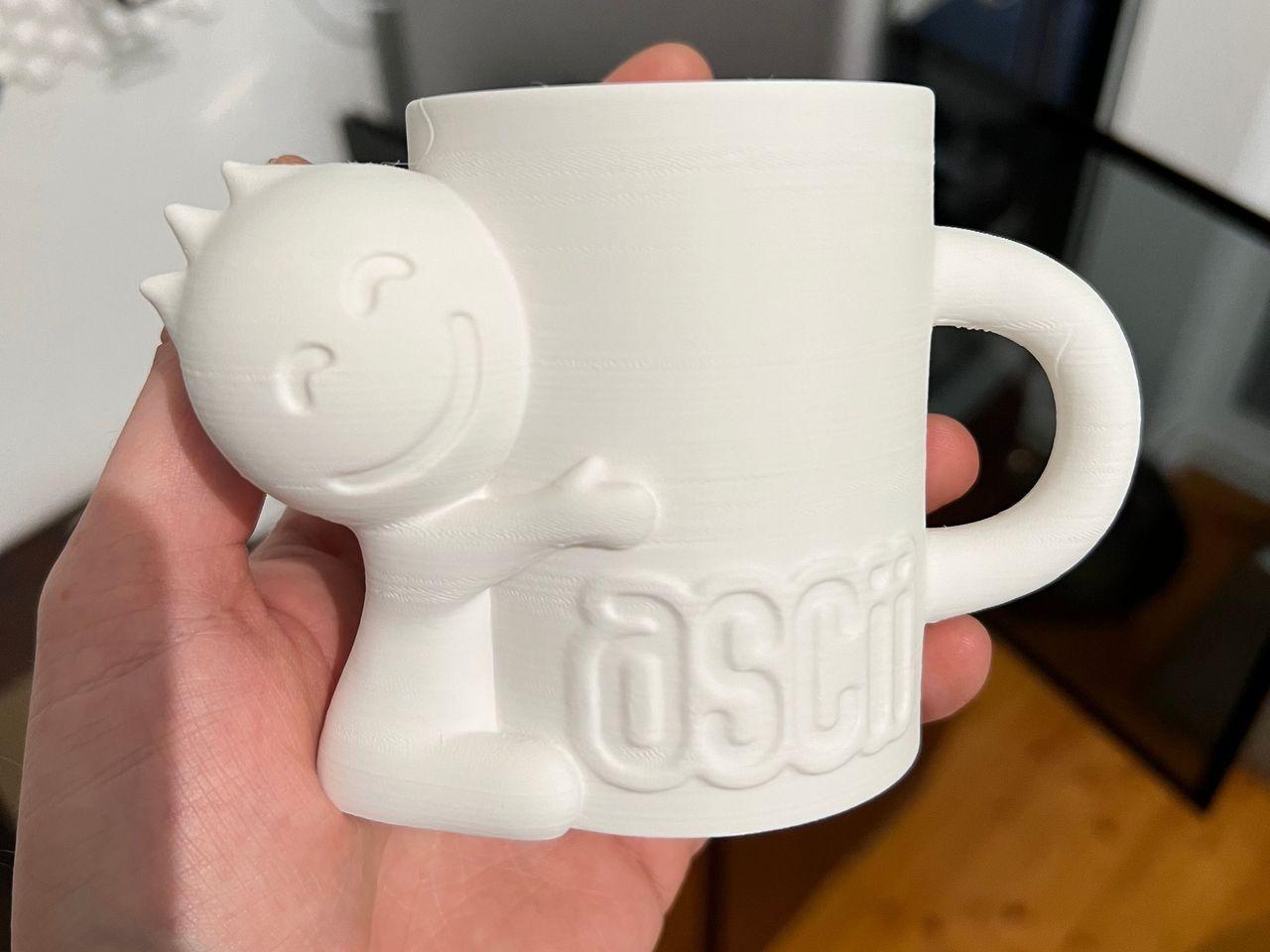 ascii mug 3d model