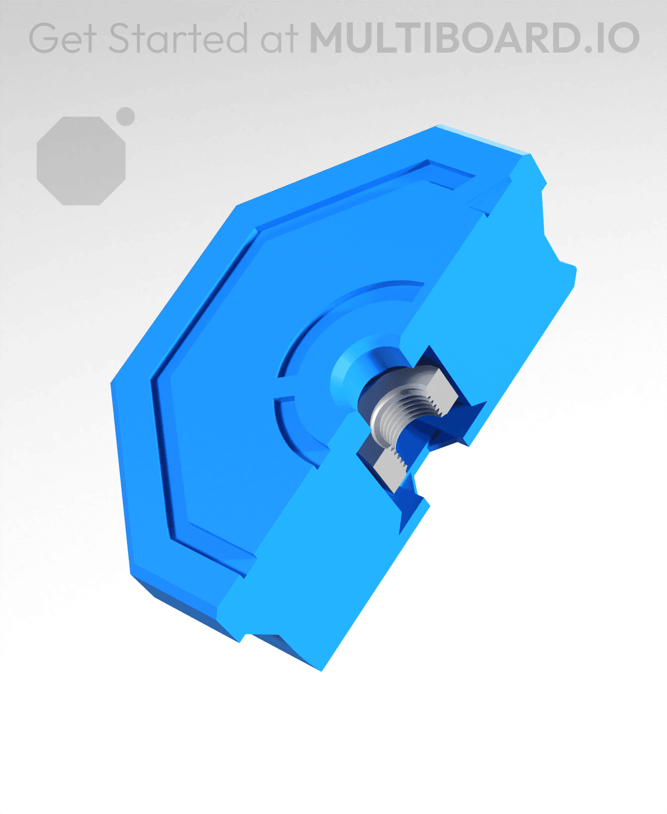 Mid-Print Nut - Weight Bearing Snap - M3 3d model