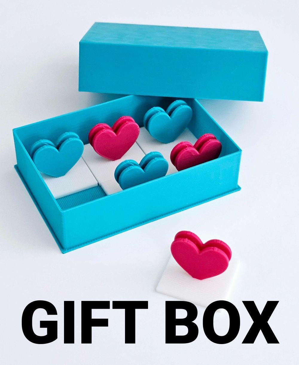 Gift box | Fits 6 heart display stands 3d model