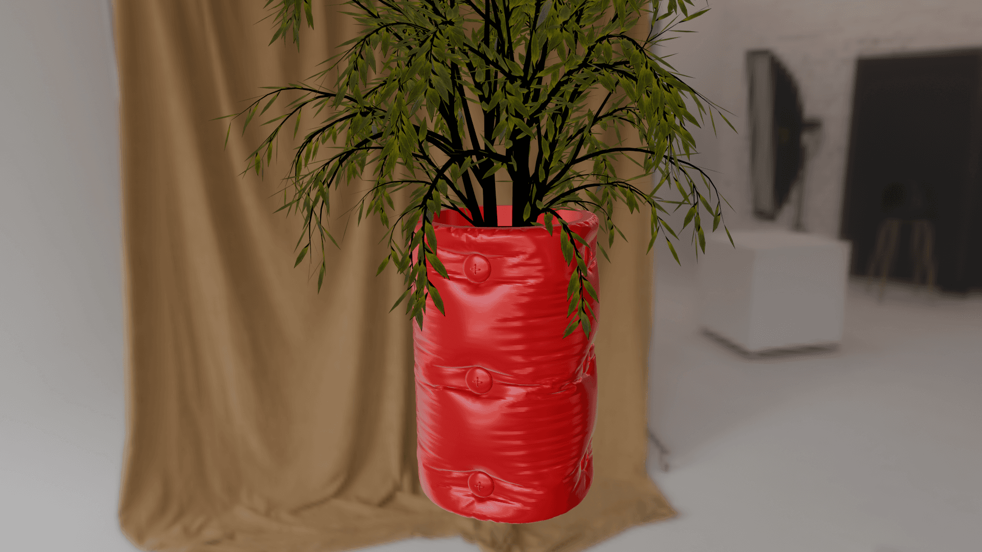 Pillow Vase / Planter Mod 2 3d model