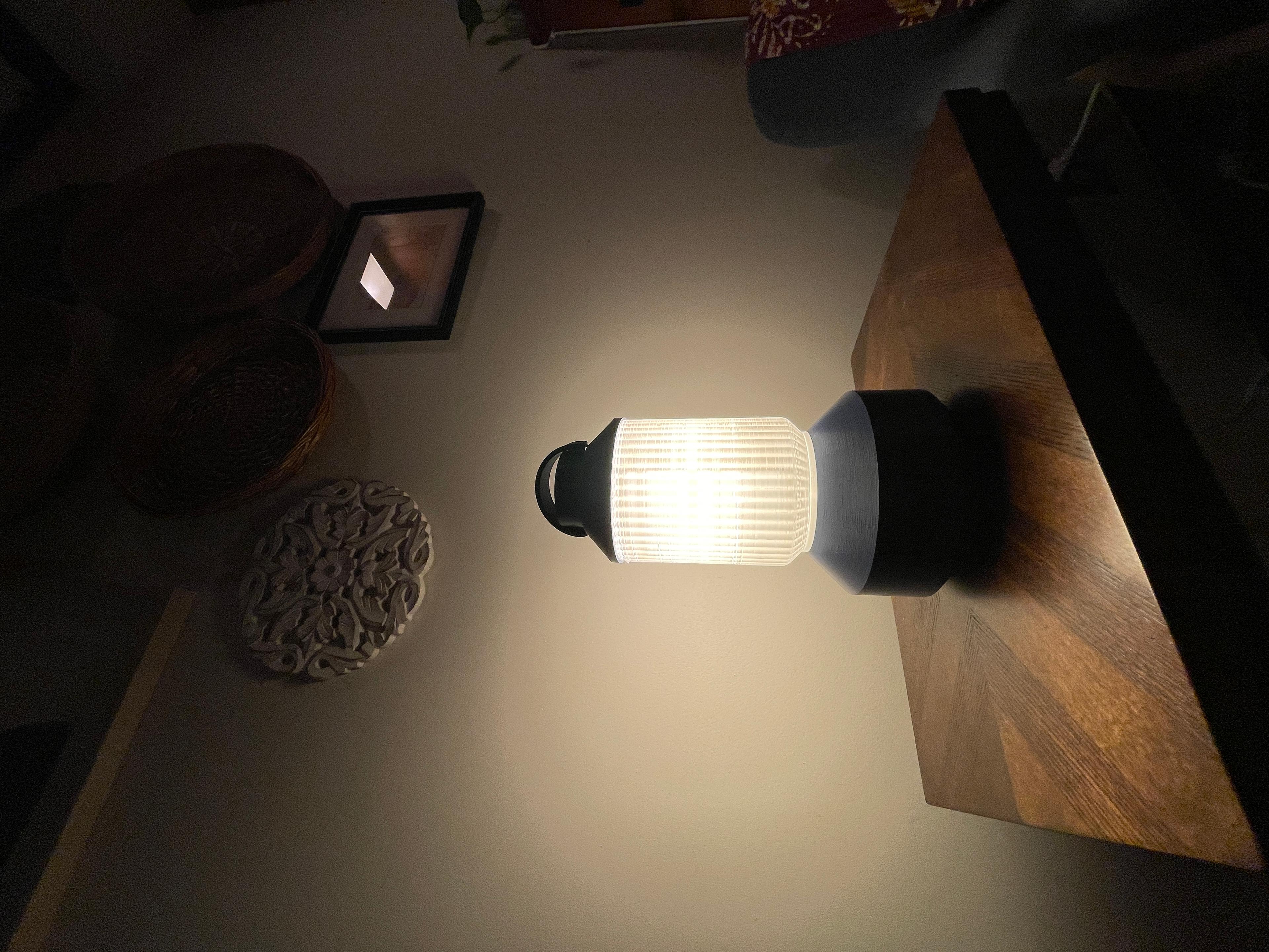 Modern Table Lamp - Photo of the lamp in a living room - 3d model