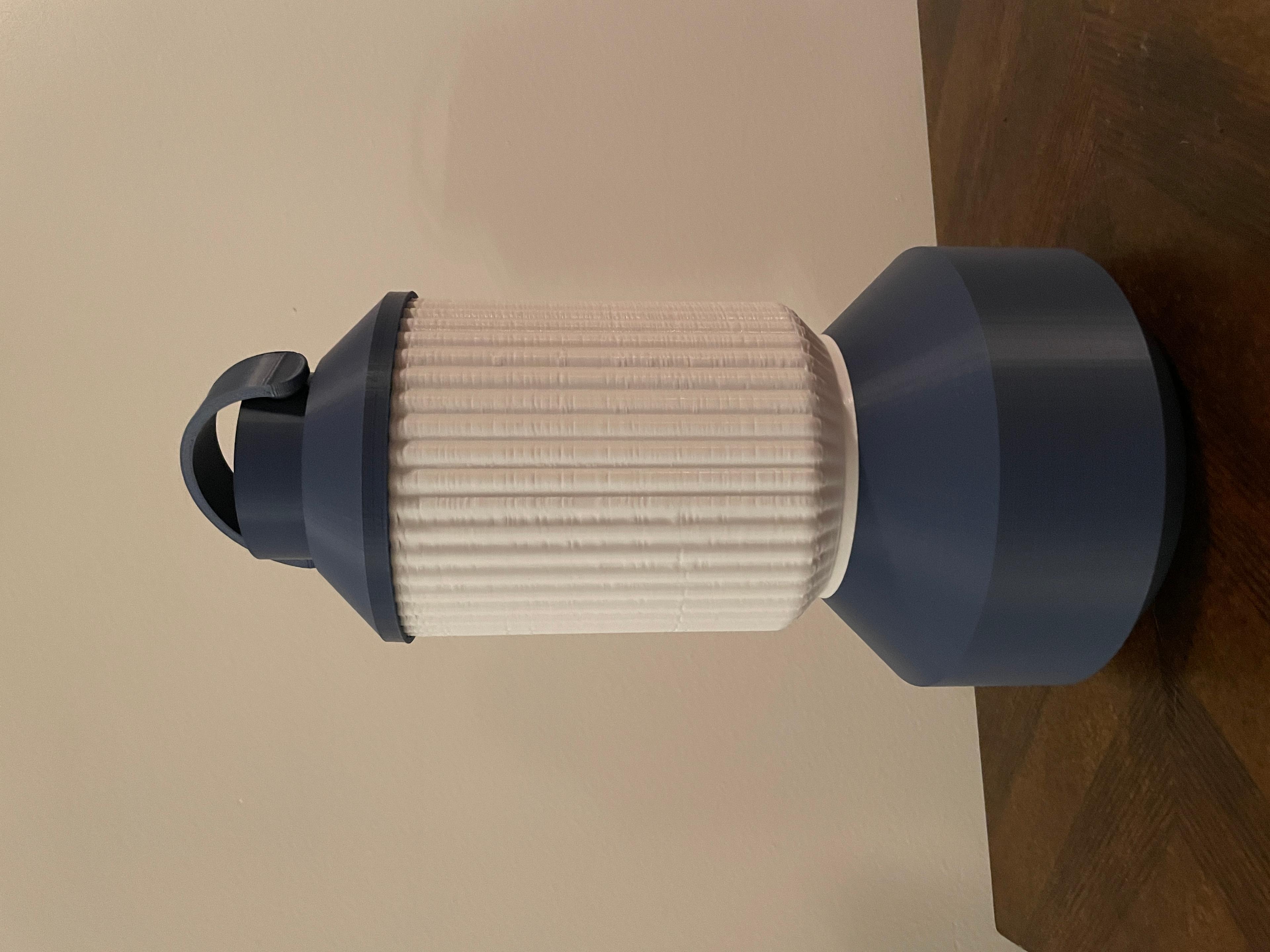 Modern Table Lamp - Photo of the lamp in a living room - 3d model