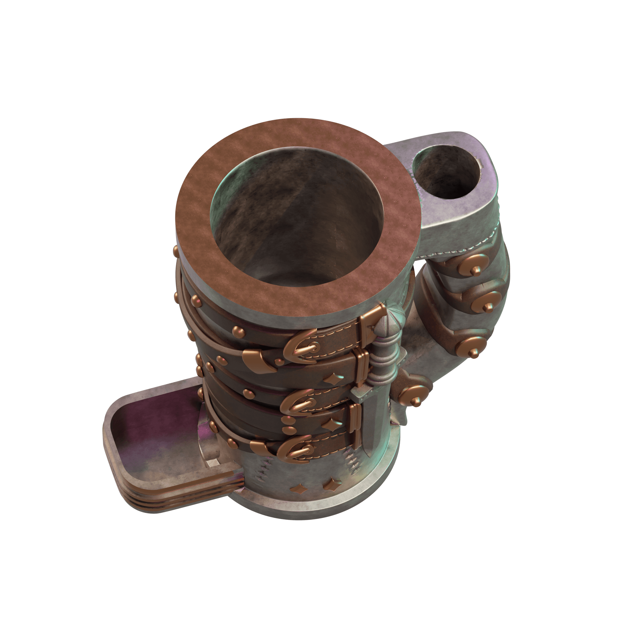  Warrior Dice Tower Mug 3d model