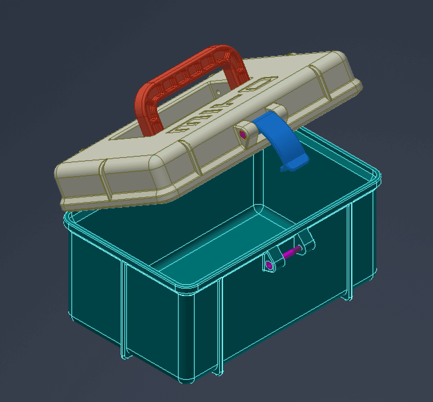 multi use toolbox 3d model